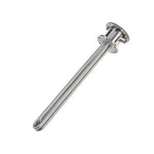 Electric Industrial Flange Tubular Immersion Water Heater For Liquid Heating Element