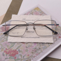 Montura de Gafas Grande y Delgada, Nueva Moda, Decoración de Marco Poligonal, Forma de Rostro, Temperamento, Modelo 88225