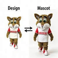 Costume de mascotte personnalisé OEM, ours en peluche, pour la danse, la marche, le cosplay, les événements, les spectacles, pour adultes, pour la promotion de la marque et l'interaction avec les fans