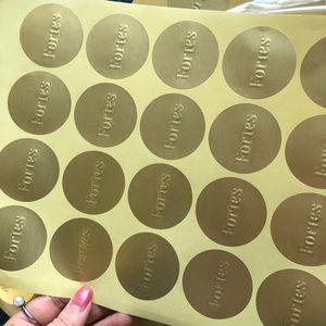 Pegatinas Personalizadas de Logotipo en Relieve 3D Adhesivas con Sello de Lámina Dorada/Plateada, Etiquetas Metálicas Doradas Grabadas para Empaque - Product Image 3