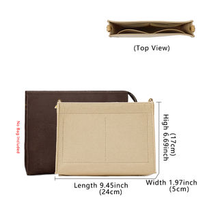 กระเป๋าเครื่องสำอางแบบสั่งทำพิเศษลดราคา กระเป๋าเครื่องสำอางผ้าสักหลาด กระเป๋าใส่ของในกระเป๋าเดินทาง กระเป๋าถือพกพา กระเป๋าจัดระเบียบ - Product Image 2