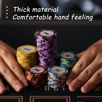 Jetons de poker personnalisables avec logo imprimable, multi-dénominations, 14g, pour les soirées casino et les divertissements