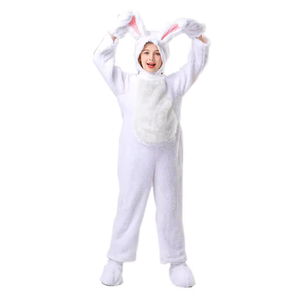 TONWHAR 4PCs Set Disfraces <span class=keywords><strong>de</strong></span> Halloween para niños <span class=keywords><strong>Blanco</strong></span> Gris Conejo Animal <span class=keywords><strong>Mono</strong></span> para fiestas Juego Disfraces para niños - Product Image 5