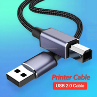 Câble de bonne qualité USB A mâle à B mâle pour imprimante 0.5M 1M 1.5M 2M 3M 5M câble d'imprimante AM/BM USB 2.0 plaqué or