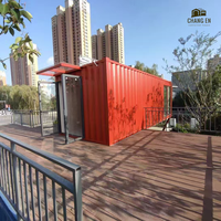 DYCE1 Tiny House personnalisable, kit de construction de maisonnette, conteneur, cuisine, douche, lit, échasses, panneau sandwich en acier, style moderne du milieu du siècle, couleur personnalisable