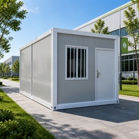 Maison préfabriquée au design innovant, conteneur pliable de 20 pieds ou 40 pieds, unité modulaire 3 chambres 2 salles de bain, idéale pour festival de musique ou événement éphémère
