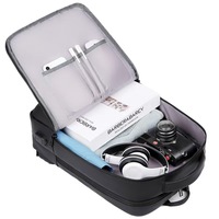Mochila Ligera Impermeable con Puerto de Carga USB, Compartimento para Portátil de 15.6 Pulgadas, Interior Organizado para Viajes de Negocios