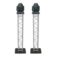 Soporte Vertical Portátil de Aluminio F34 para Iluminación DJ Americana, Resistente y Modular, para Clubes, Bodas, Conciertos, Eventos y Espectáculos
