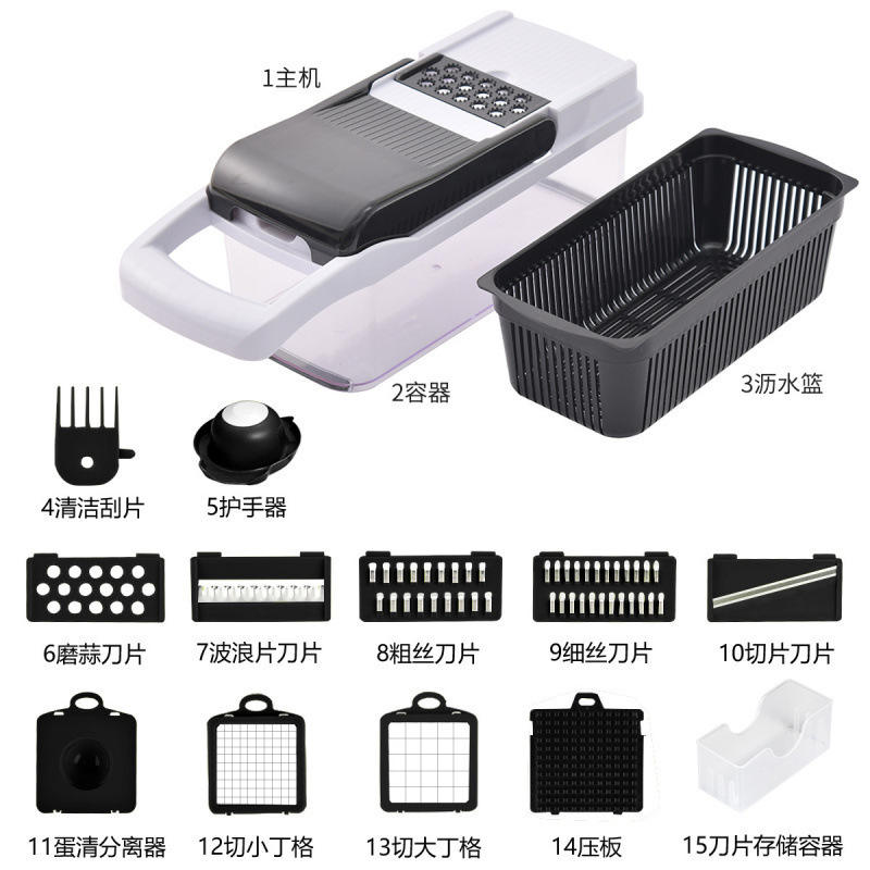 Negro cubierta corta 15 en uno