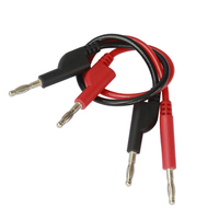 Enchufe macho BNC Q9 a gancho de prueba doble Sonda de cables de prueba Mini Grabber Línea de cable coaxial para instrumento de medida de osciloscopio
