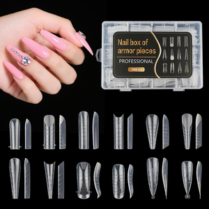 Embouts d'<span class=keywords><strong>ongles</strong></span> en cristal pour doigts, forme d'extension d'<span class=keywords><strong>ongles</strong></span> en plastique, double mode, 288 pièces/boîte, mélange de modèles, construction rapide d'embouts de <span class=keywords><strong>gel</strong></span> - Product Image 5