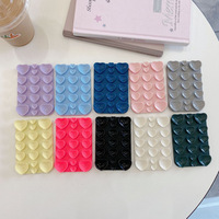 Support de téléphone portable en silicone souple et étanche en forme de cœur avec ventouse, compatible avec un emballage personnalisable