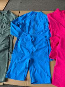 Vêtements pour femmes ensemble de shorts vert Nylon or veste à glissière Shorts <span class=keywords><strong>Yoga</strong></span> Gym Fitness Wear 2 pièces ensemble femmes survêtements été - Product Image 4