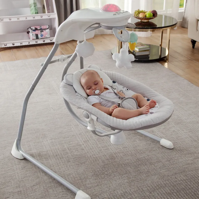 Multi-functional rocking sleeper hanging swing crib baby sleeping electric bed