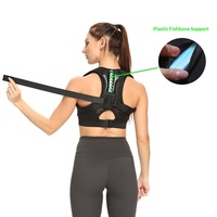 Correcteur de posture dorsal réglable pour femmes et hommes – Soutien respirant pour le haut du dos – Redresseur de posture