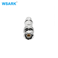 Adaptador BNC Triaxial Macho a BNC Triaxial Hembra, Coaxial RF para Transmisión de Señal de Video