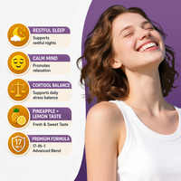 OEM Natuurlijke Fruit Smaak Magnesium Ashwagandha KSM-66 Gummies voor stemmingsequilibre en stressmanagement Dagelijkse Ondersteuning