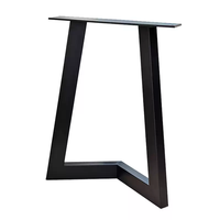 Pieds de table industriels en fer noir en forme de V pour tables à manger et tables basses DIY – Robustes et faciles à installer