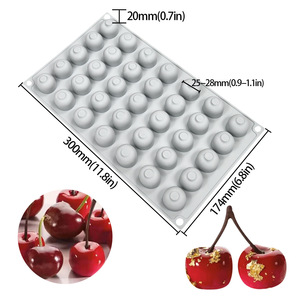 Molde de Silicona de Grado Alimenticio para Pasteles, 24 Cavidades, Forma de Cacahuete, para Mousse de Frutas, Chocolate, Velas, Marca <span class=keywords><strong>JDH</strong></span>, Modelo H-252 - Product Image 6