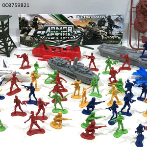 Faire semblant de jouer au bateau, avion, petits soldats miniatures, modèle de voiture militaire, jouets - Product Image 3