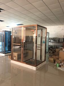 Cabine de <span class=keywords><strong>douche</strong></span> sauna extérieure <span class=keywords><strong>Hammam</strong></span> et Cabina Doccia Con Sauna 150x130 - Product Image 3