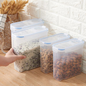 Récipient de stockage de céréales hermétique - Sans BPA, plastique de qualité alimentaire avec <span class=keywords><strong>bec</strong></span> verseur facile - Product Image 1