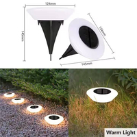 14 LEDs ABS-Gehäuse IP66 Wasserdicht Warmweiß 3500K Garten-Wegbeleuchtung Einfahrt Landschaftsbeleuchtung Automatisch Ein/Aus Solar-Bodenleuchte für Außenbereich