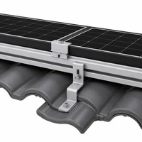 Système de montage sur toit, structure de fixation pour panneaux solaires sur toit en tuiles, kit d'installation de panneaux solaires résidentiels, étanche