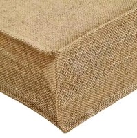 Sac fourre-tout de plage en toile de jute imperméable personnalisable avec logo, réutilisable, en lin, vente en gros