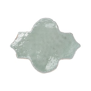 Piastrella Arabesca Vitri Aquamarine 11,5 X 15 Cm Smaltata con Bordi Irregolari - Product Image 4