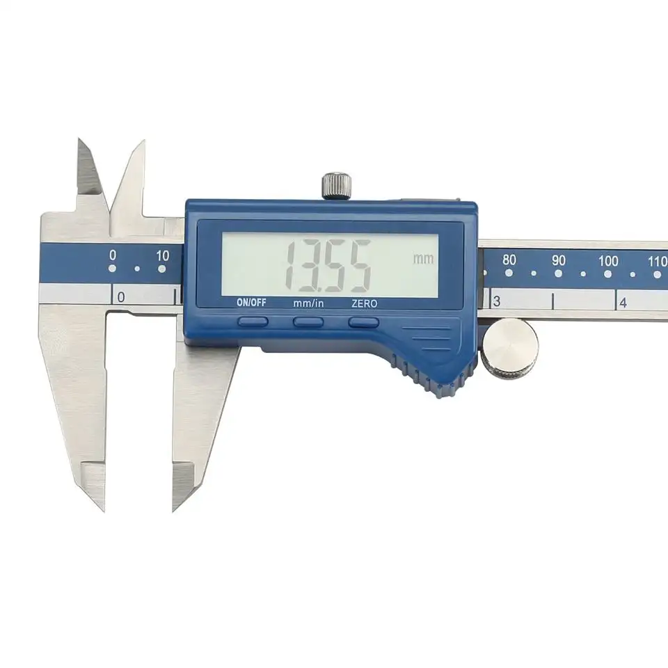 Dasqua 0-150Mm 0-200Mm 0-300Mm Besar Layar Stainless Steel Elektronik Digital Vernier Caliper Digimatic 6 Inch Caliper Gauge