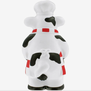 Antistress personalizzati a forma di mucca chef, mascotte da cucina pubblicitarie con logo stampato, giocattoli da spremere, regalo aziendale all'ingrosso - Product Image 2
