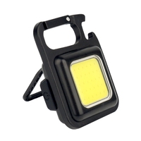 Lampu senter Mini portabel 3 mode, lampu senter berkemah saku kecil, lampu kerja dapat diisi ulang LED USB terang