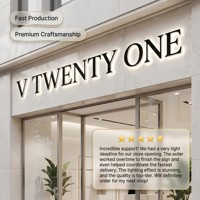 Enseigne publicitaire LED 3D personnalisée Zhilin avec étanchéité IP65 pour la décoration de magasins, bars ou boutiques de tabac