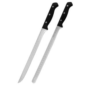 Venta al por mayor PP mango 3CR13 hoja rebanadora de jamón <span class=keywords><strong>para</strong></span> <span class=keywords><strong>cortar</strong></span> carne fruta cocina 10 pulgadas Chef <span class=keywords><strong>cuchillos</strong></span> aceptable logotipo personalizado - Product Image 1