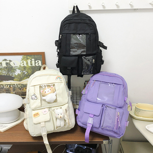 Hot Sale <b>Large</b> Capacity Korean Version Girls <b>Backpack</b> Cute Japanese Campus Style with Casual Look for Students Laptop Users - Product Image 6