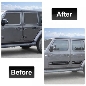 Car <strong>Door</strong> Anti-scratch Guard Plate Protection Cover Parts Accessories for <strong>Jeep</strong> Wrangler JK JL Gladiator JT 2007-2022
