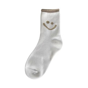 2025 Hot Warm <strong>Sock</strong> Cute Winter Cotton Tube Teen Girl Women Wearing Smile Towel Bottom Crew Tube Rolled Slouch Warm <strong>Sock</strong> - Product Image 3