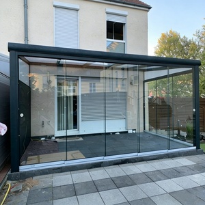 Terrazas Cubiertas Europeas para Todas las Estaciones, Techo de Balcón, Invernadero, Vidrio Templado, Marcos de Aluminio, Jardín de Invierno de Vidrio - Product Image 5