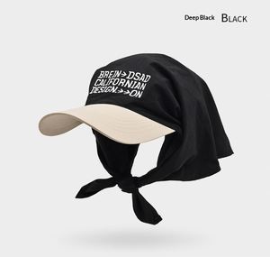 Children's Unisex Sunscreen <b>Hat</b> <b>Summer</b> Nylon Breathable Street Style Cap with Color-Blocking Design 50-52cm - Product Image 4