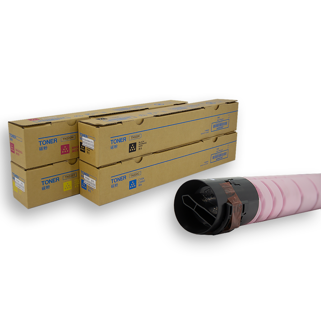Compatible Toner Cartridge TN220 for Konica Minolta Bizhub C224 C221 C221S C281 Photocopier High Yield Toner