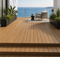 Planches de terrasse en composite WPC co-extrudé, imperméables, antidérapantes, creuses et emboîtables, pour jardin et cour, directement de l'usine