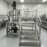 Cuve de mélange en acier inoxydable DZJX pour savon liquide et shampoing avec agitateur homogénéisateur pour la production de détergents et de cosmétiques