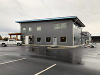 Edificio de Acero para Centro de Servicio Automotriz, Revestimiento de Fachada Moderno y Proyectos de Concesionarios de Automóviles Comerciales de Gran Espacio
