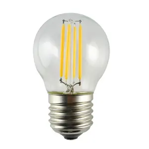 2W 4W 6W 360 องศา E27 G45 golf ball Filament หลอดไฟ led หรี่แสงได้