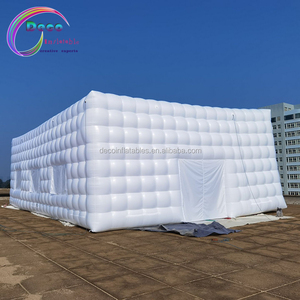 Tente cubique gonflable blanche, meilleure vente salle de kiosque gonflable fête de mariage intérieure/extérieure - Product Image 6