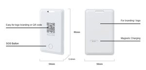 Badge de sécurité personnel LoRaWAN avec alarme SOS, positionnement BLE, étanche IP67 pour la protection des travailleurs isolés - Product Image 5