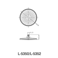 Pommeau de douche pluie de 9 pouces de haute qualité à jet supérieur, accessoires de salle de bain en ABS pour appartements et hôtels