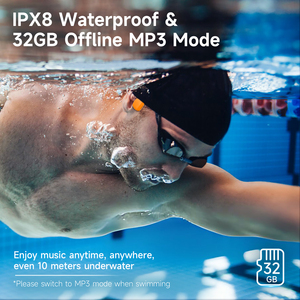 Auriculares Inalámbricos de Conducción Ósea ESON para Natación, Diseño de Oreja Abierta, Impermeables IPX8, Batería de 5.3 170mAh, Formato de Gancho para la Oreja - Product Image 4