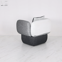 Fauteuil d'appoint italien moderne pour la maison Fauteuil d'appoint de luxe au design contemporain pour le salon
